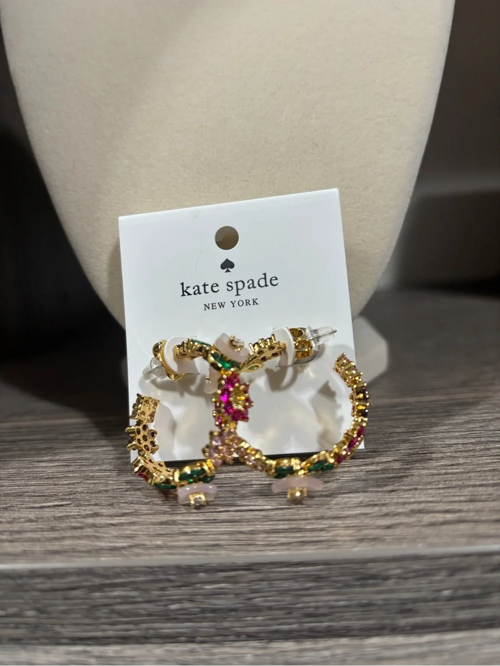 NWOT - Kate Spade New York Bursting Blooms Hoop Earrings